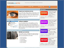 Tablet Screenshot of forumsandmore.com